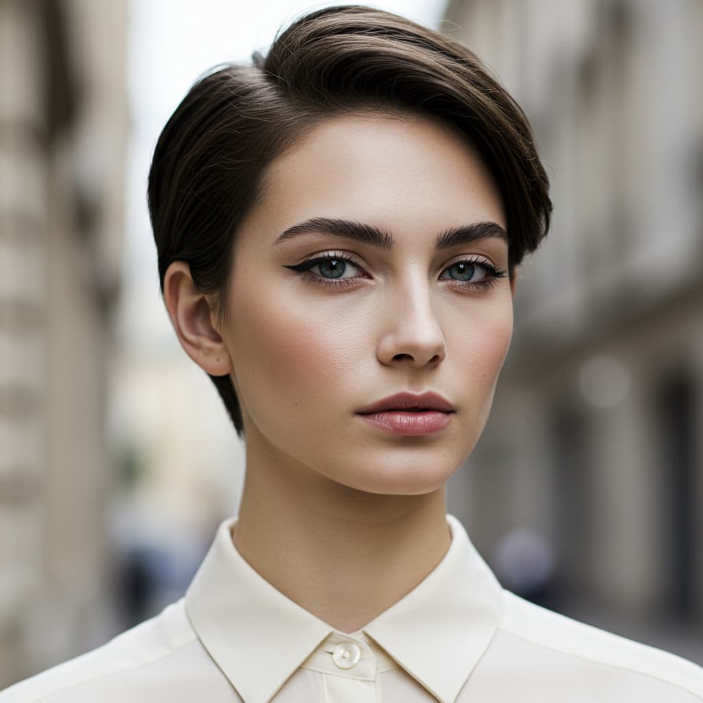 Pixie Cut Square Face Style