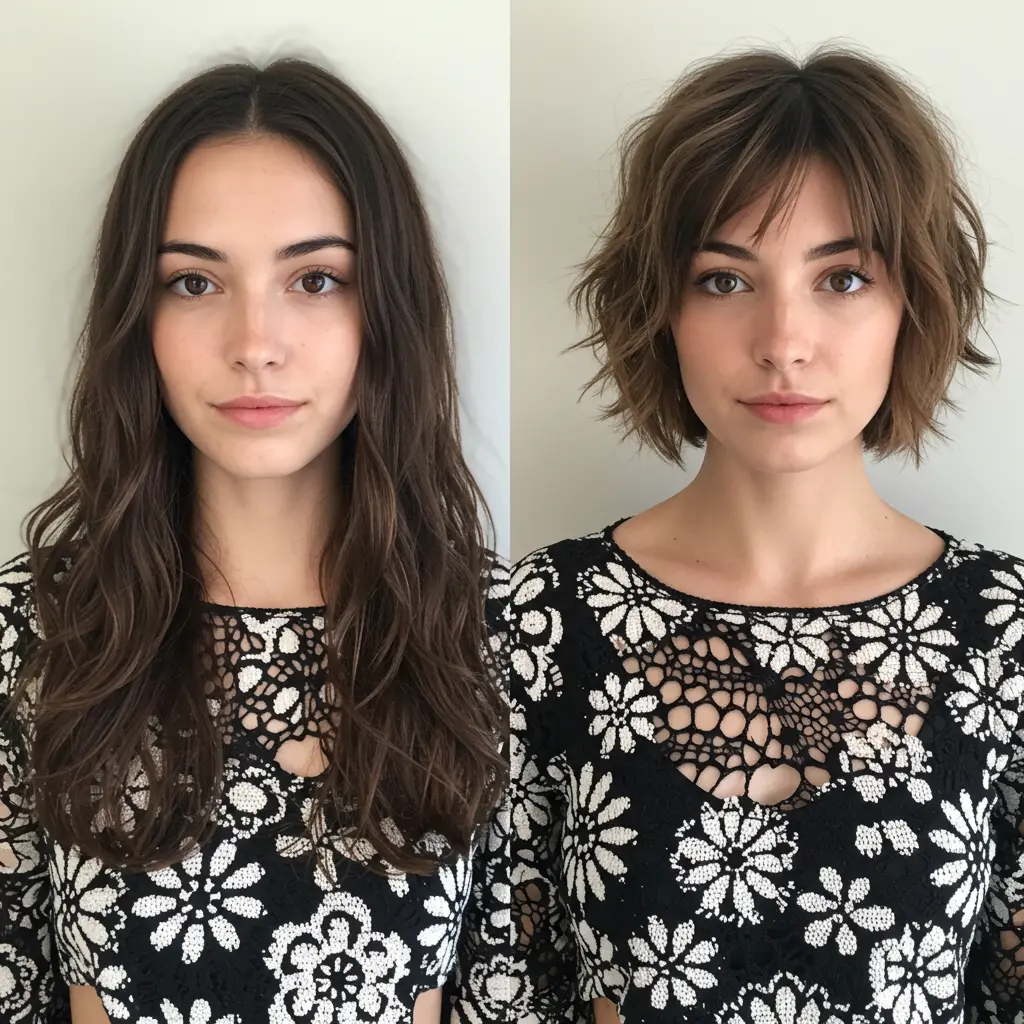 Youthful Short Choppy Layers