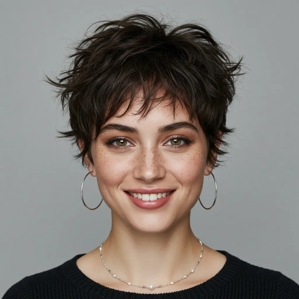 Tousled Razor Cut Pixie