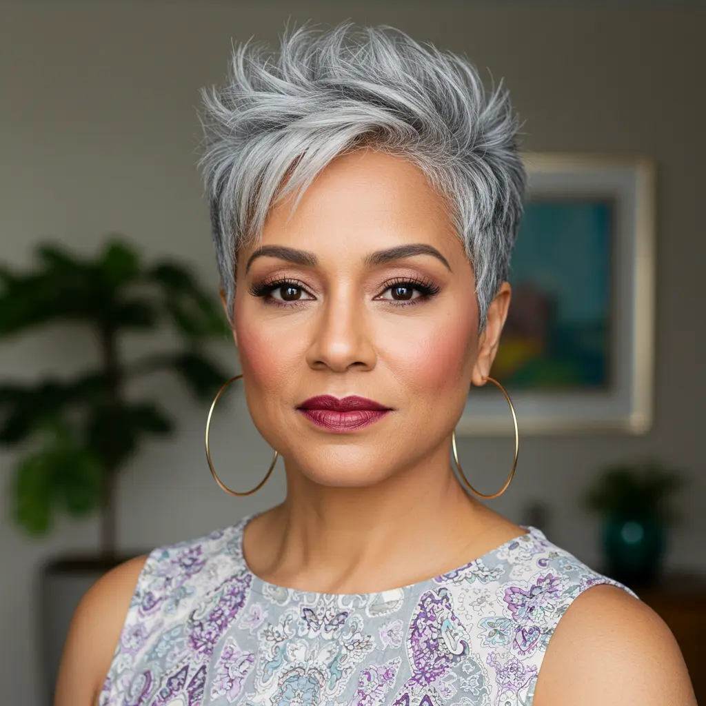 Edgy Pixie for Women Over 50