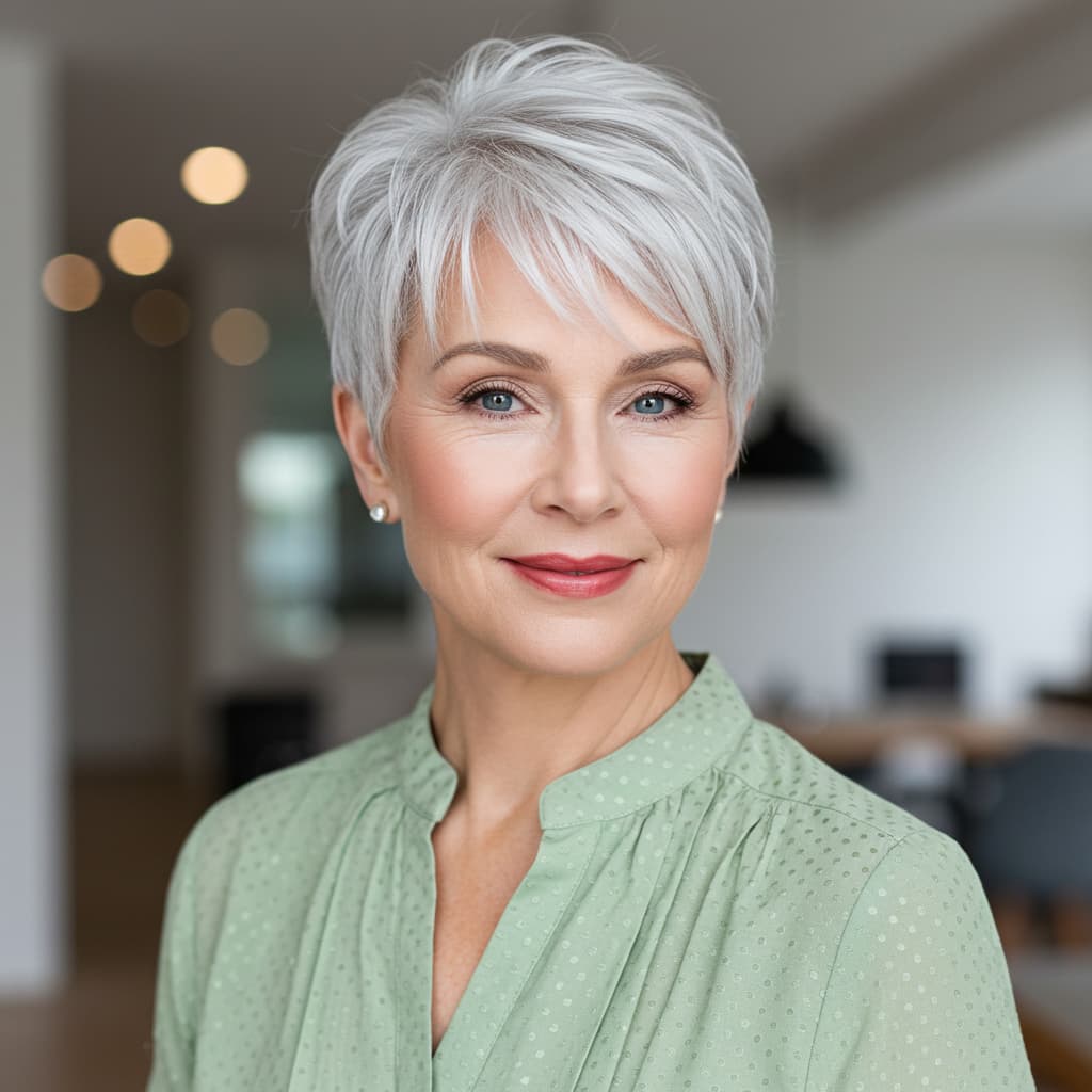 Wispy Pixie Cut for Fine Straight Hair