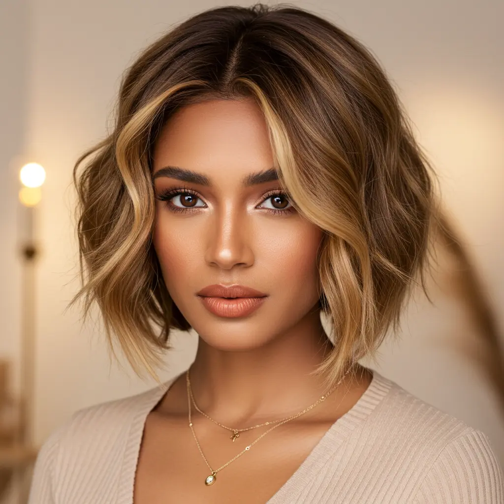 Sun-Kissed Ombre Textured Bob