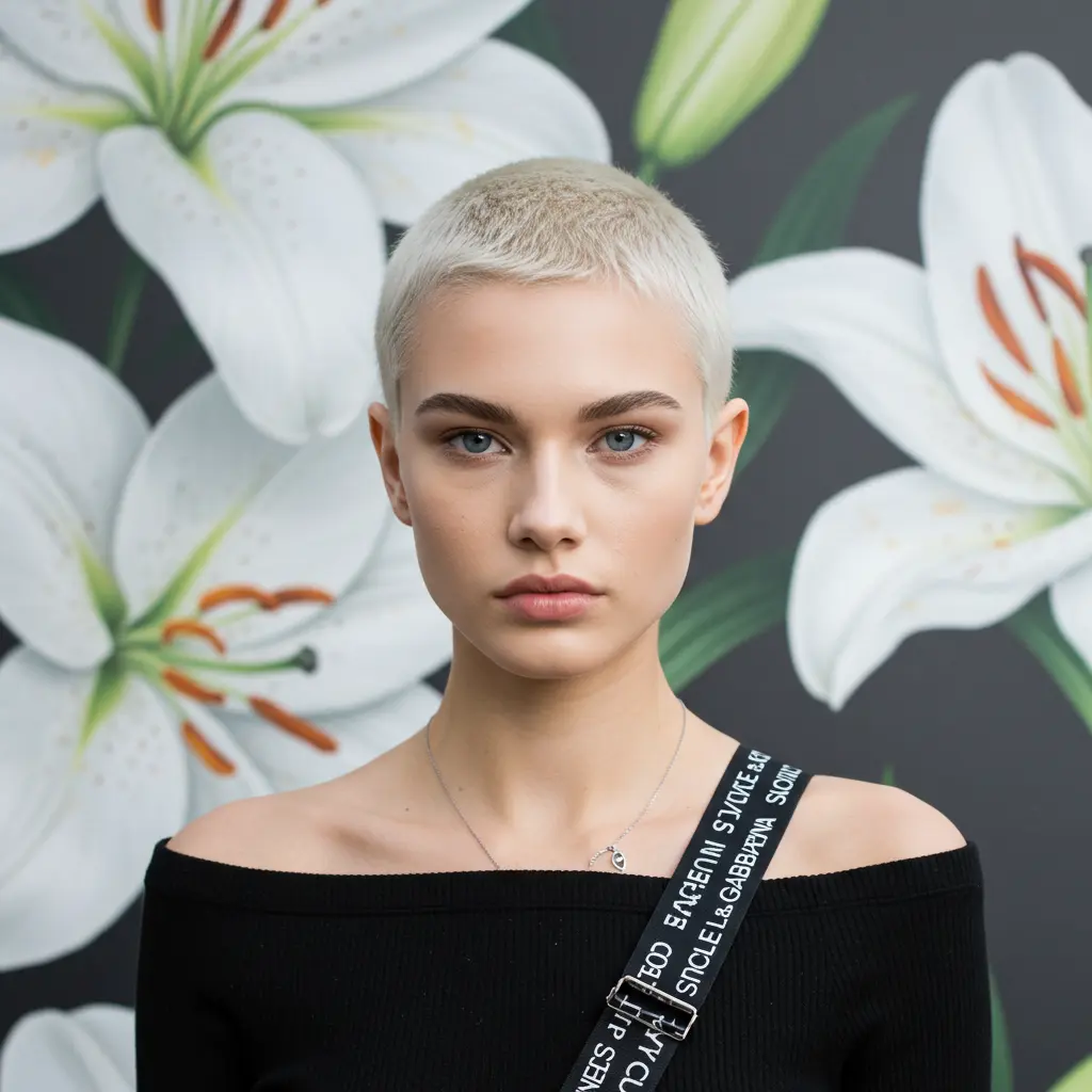 Buzzed Pixie Cut
