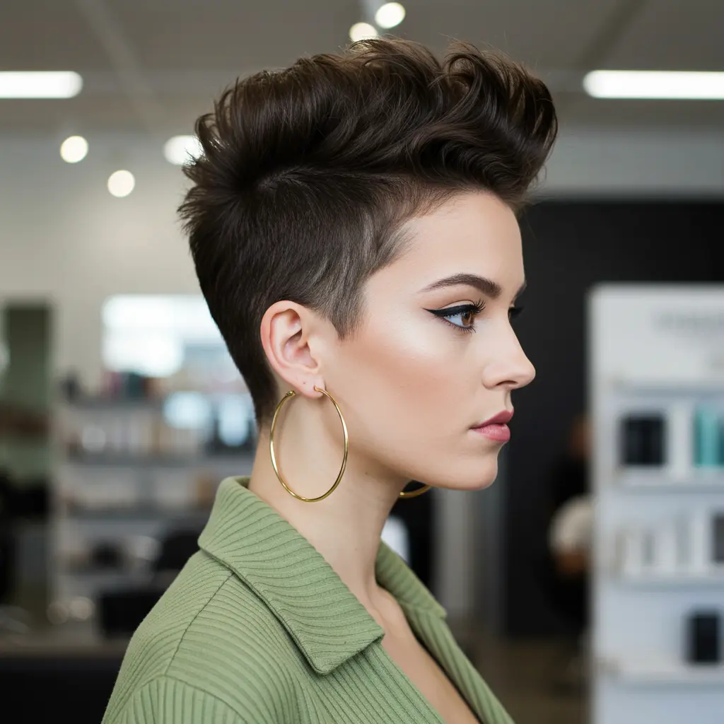 Fauxhawk Pixie with a Textured Top