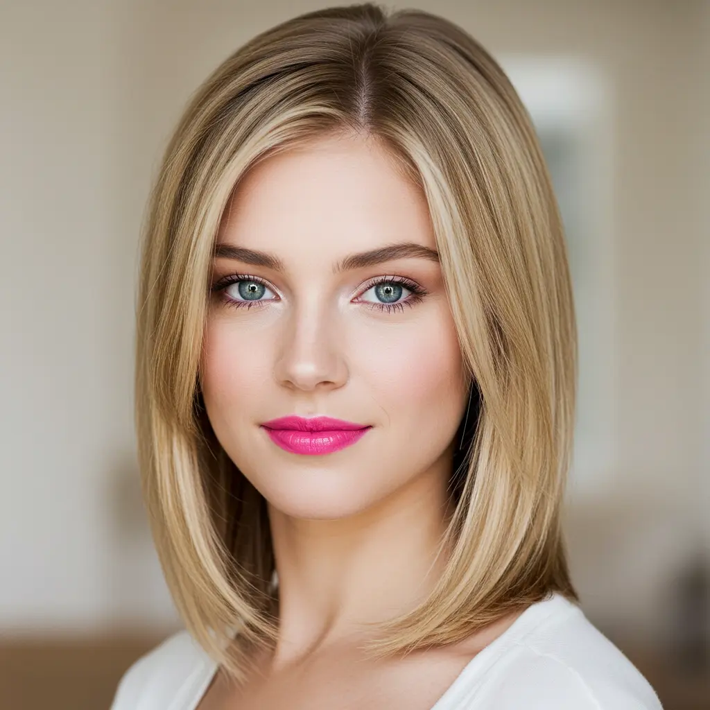 The Medium A-Line Bob for Straight Hair