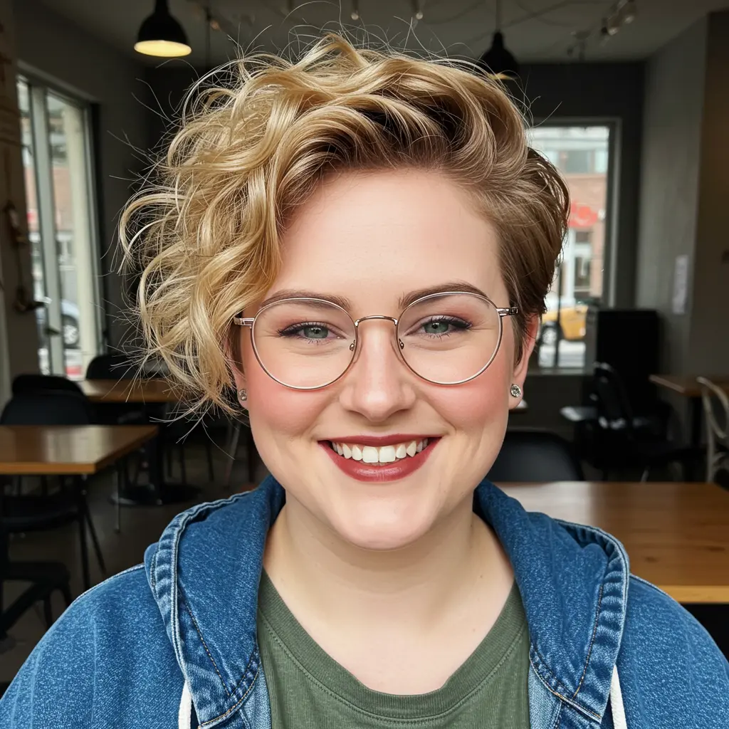 Cute Bixie with Messy Curls