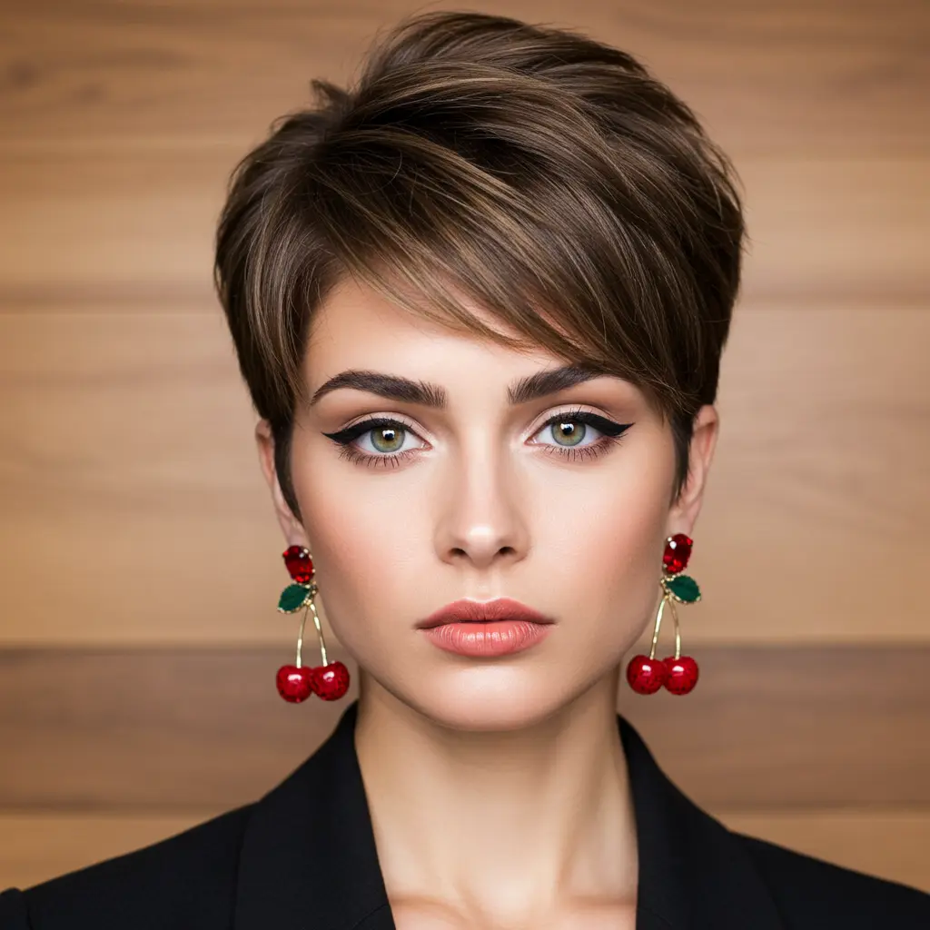 Edgy Pixie Mullet with Layers