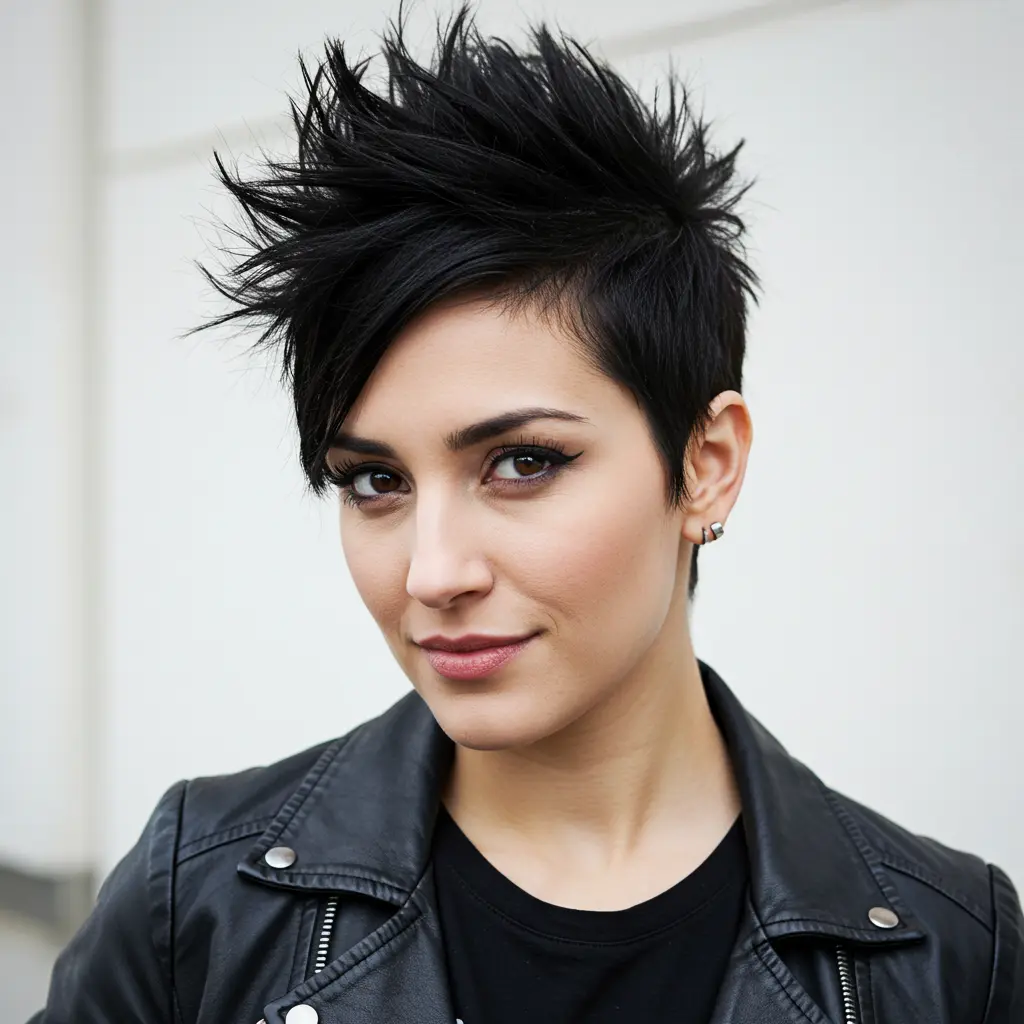 Short Spiked Hair with Tapered Back