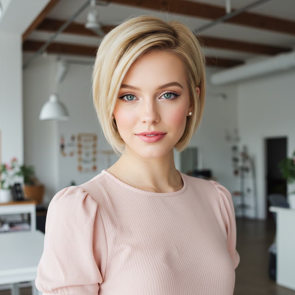 Feminine Pixie Cut with Smooth Layers