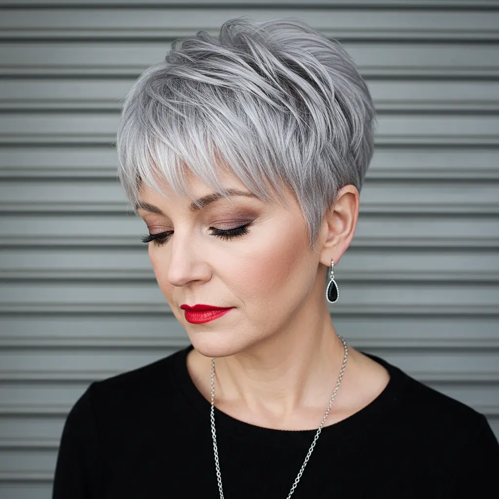 Piecey Micro Pixie with Short Fringe