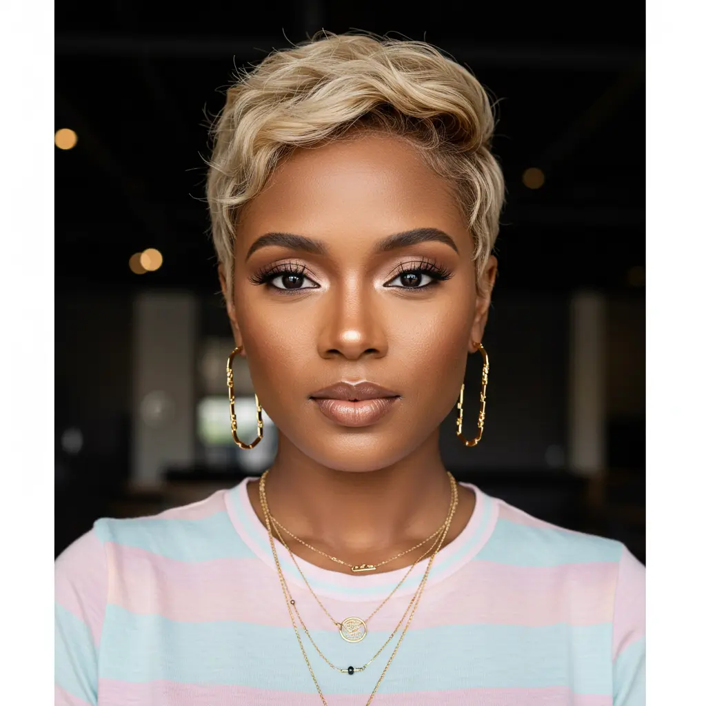 Short Razor Cut Pixie