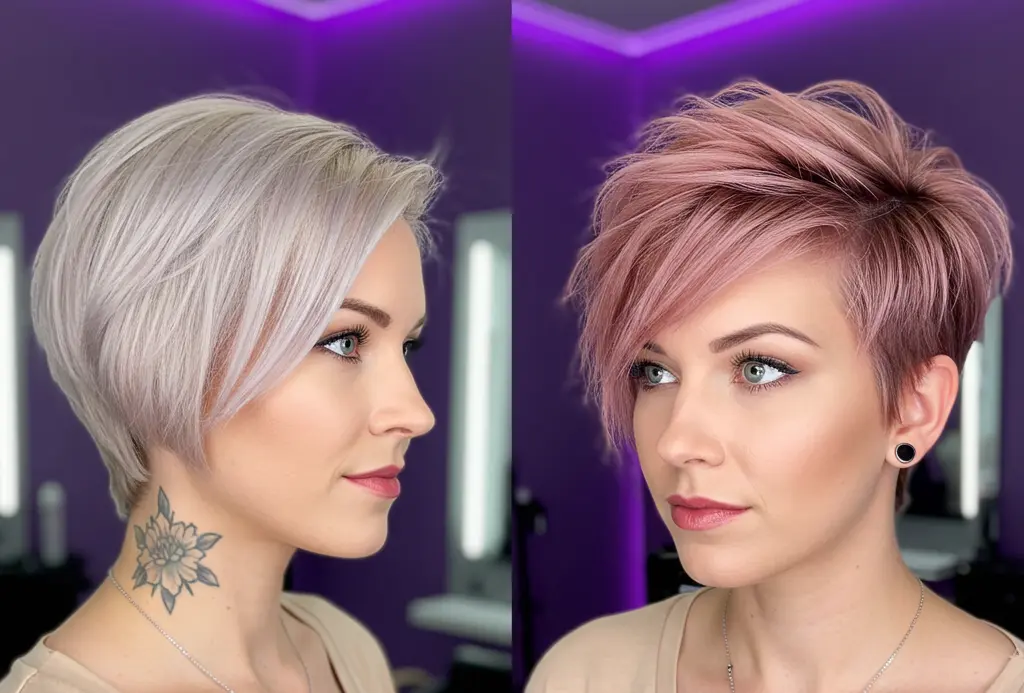 Rosy Gold Pixie with Layers