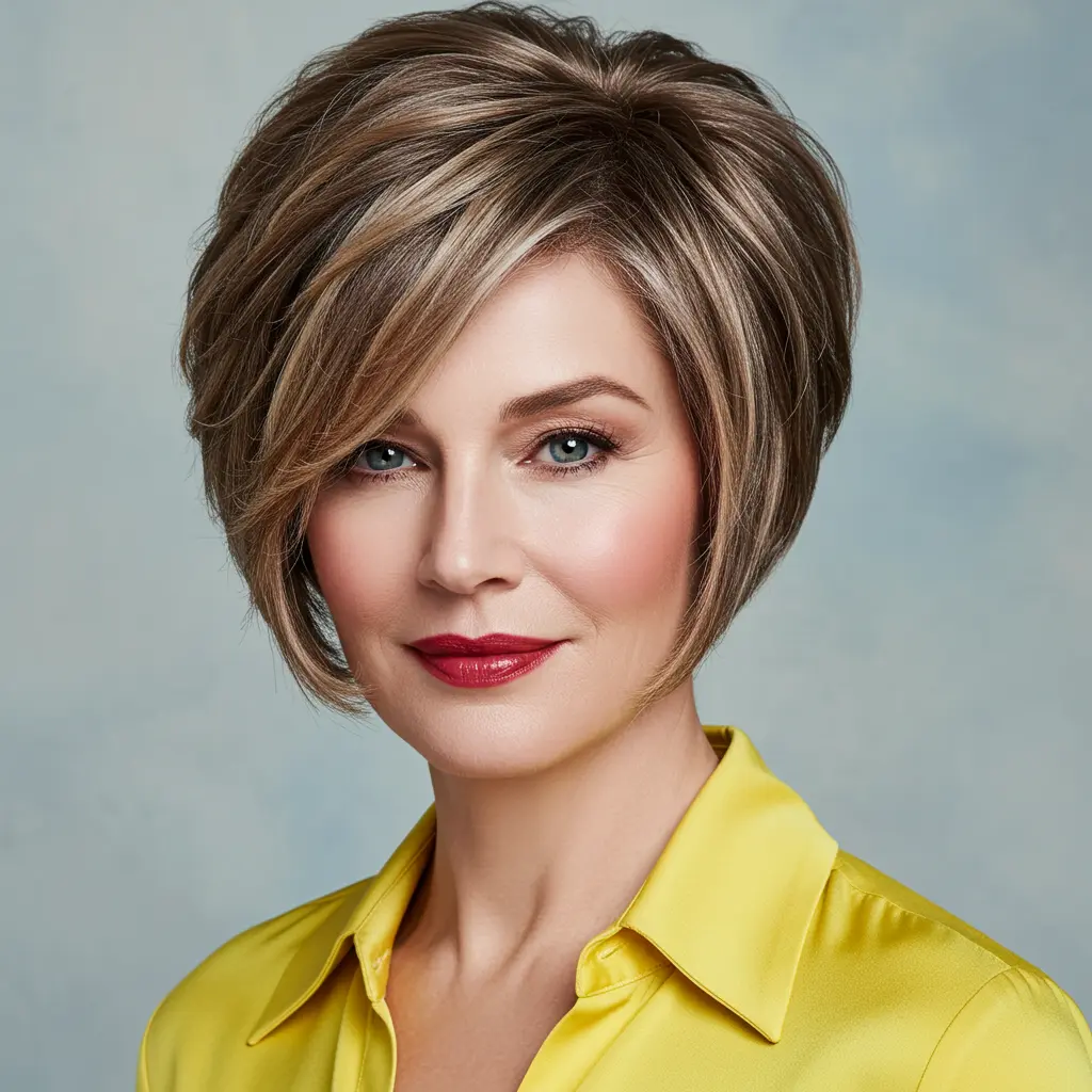 Angled Pixie Bob with Piece-y Layers