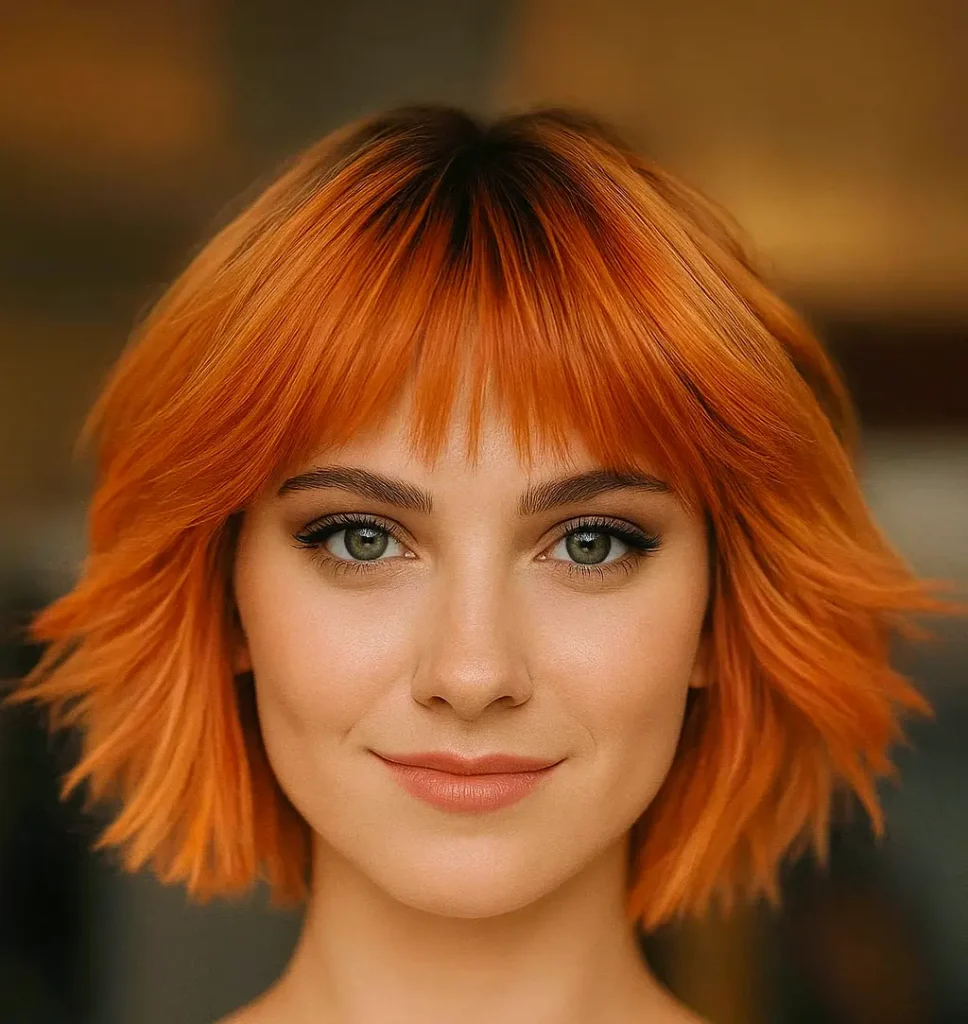 Coral Bixie Cut