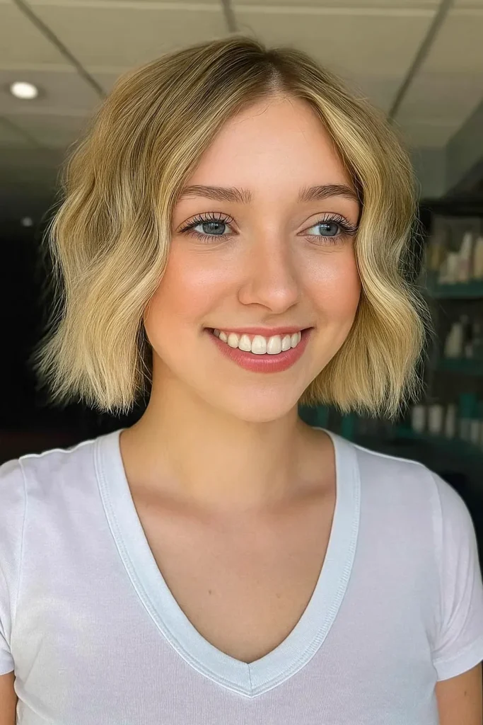 Bob with Texture for Fine Tresses