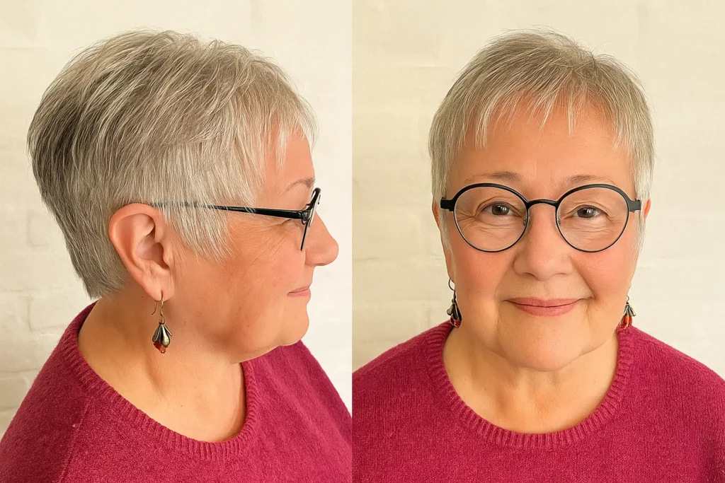Super Short Hair with Fine Piece-y Layers