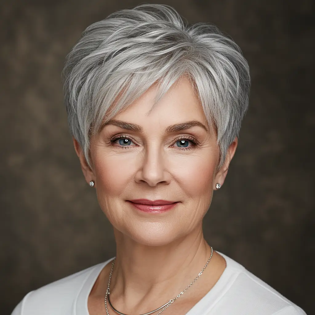 Textured Pixie for Women Over 60