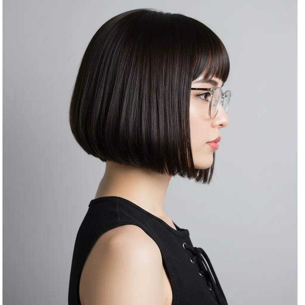 The Classic Bob with Bangs