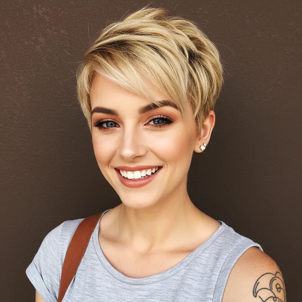 Piece-y Blonde Pixie