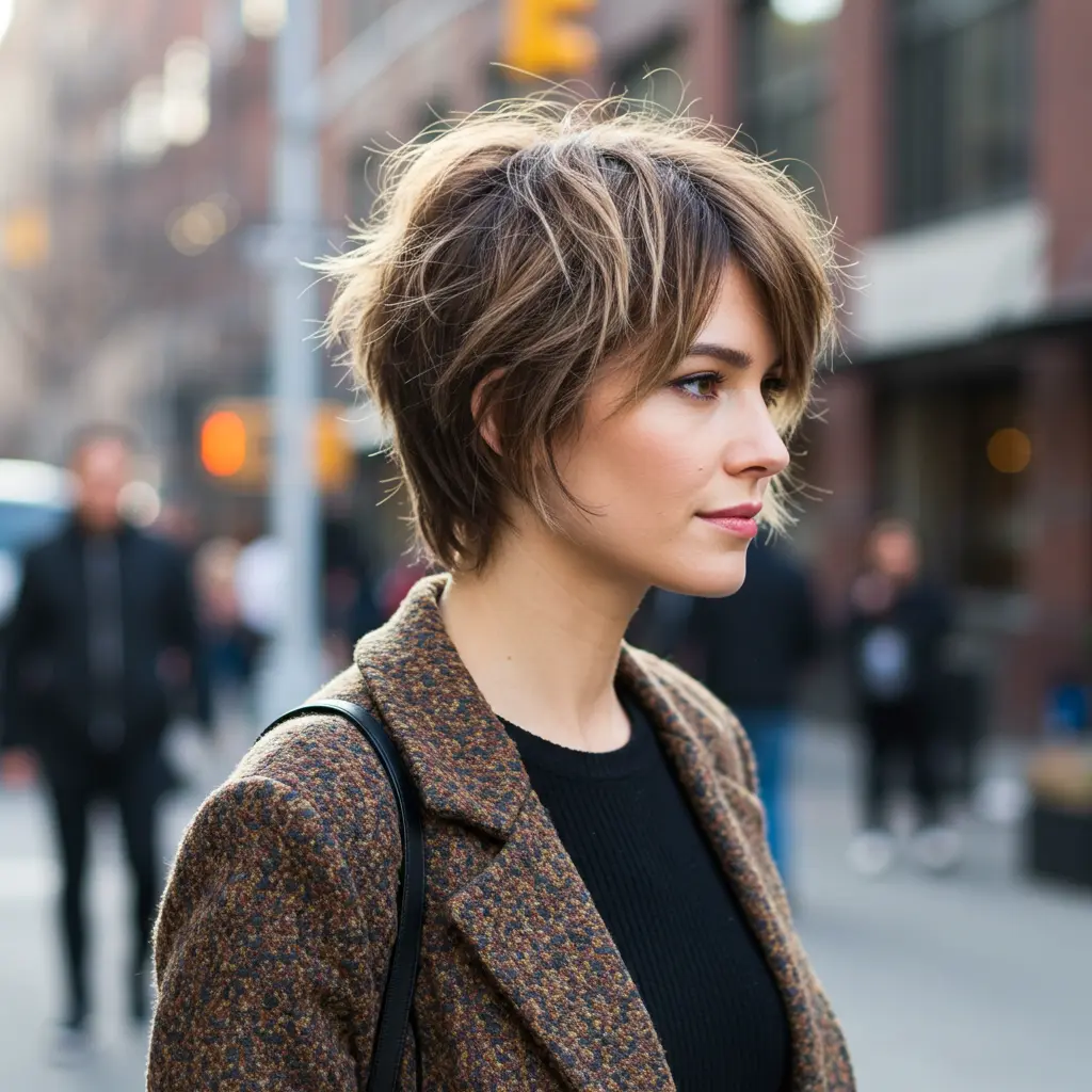 Layered Bixie Haircut