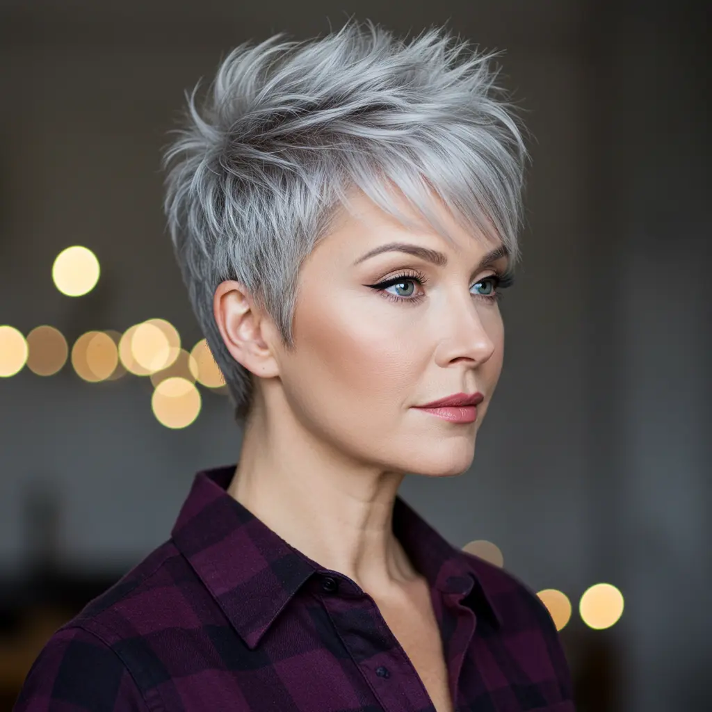 #10 Sassy Pixie Haircut for Older Women