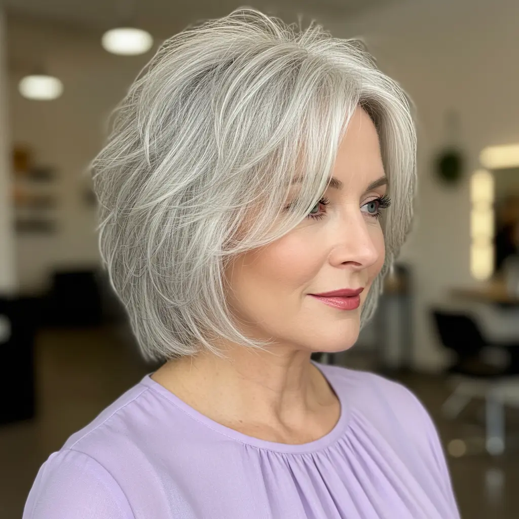 #10 Choppy Long Bob With Tousled Texture