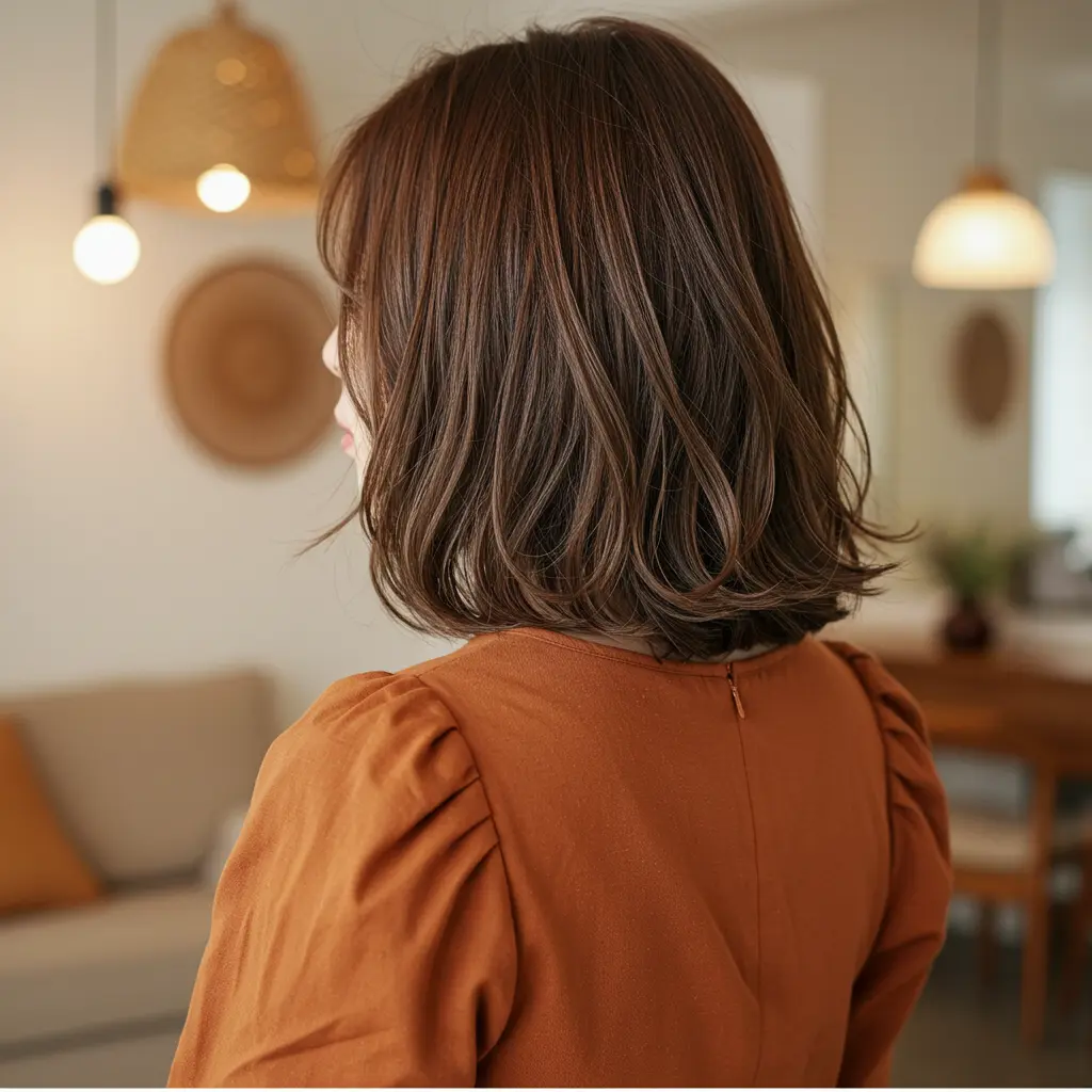 #11 Collarbone Length Hair With Soft Razored Lob Cut