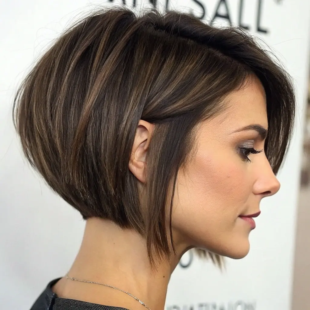 Chic Layered Bob with Undercut