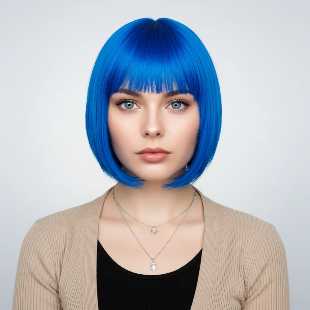 Electrifying Cobalt A-Line Bob
