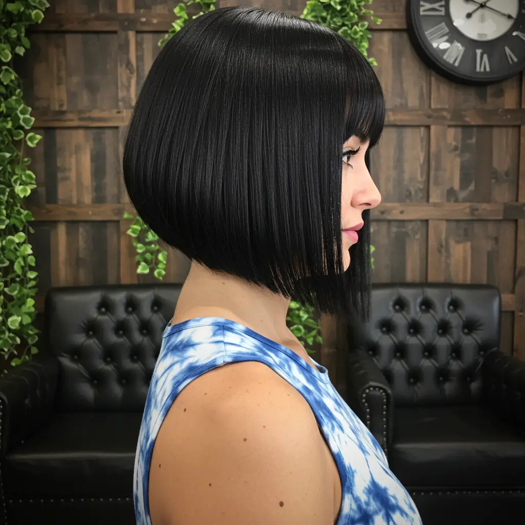 Chic Precision A-Line Bob for Mid-Length Hair