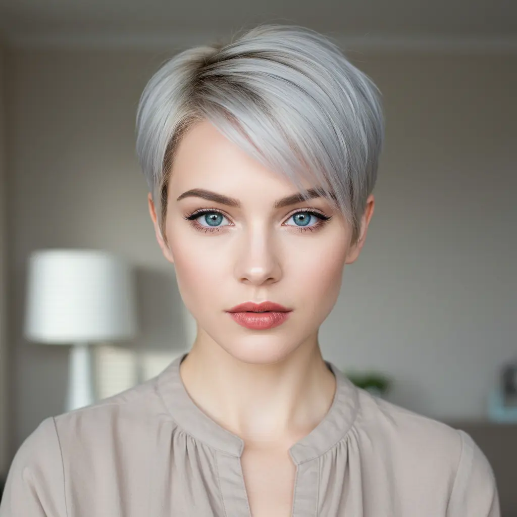 #15 Modern Long Pixie for Thin Hair
