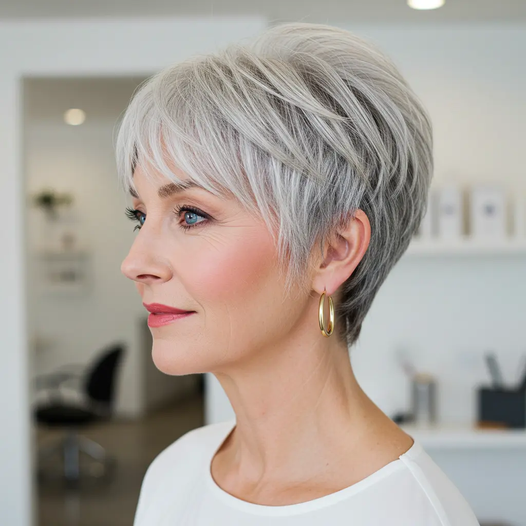 #15 Choppy Pixie Bob With Layered Tapering
