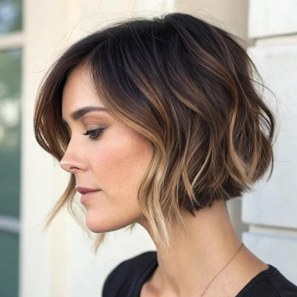 Short Hair with Soft Ombre