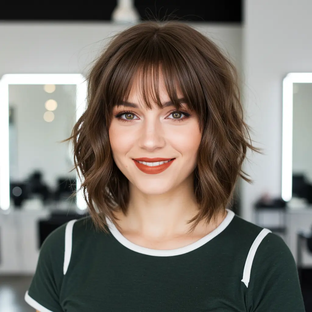Medium French Bob With Bangs For Balanced Shape