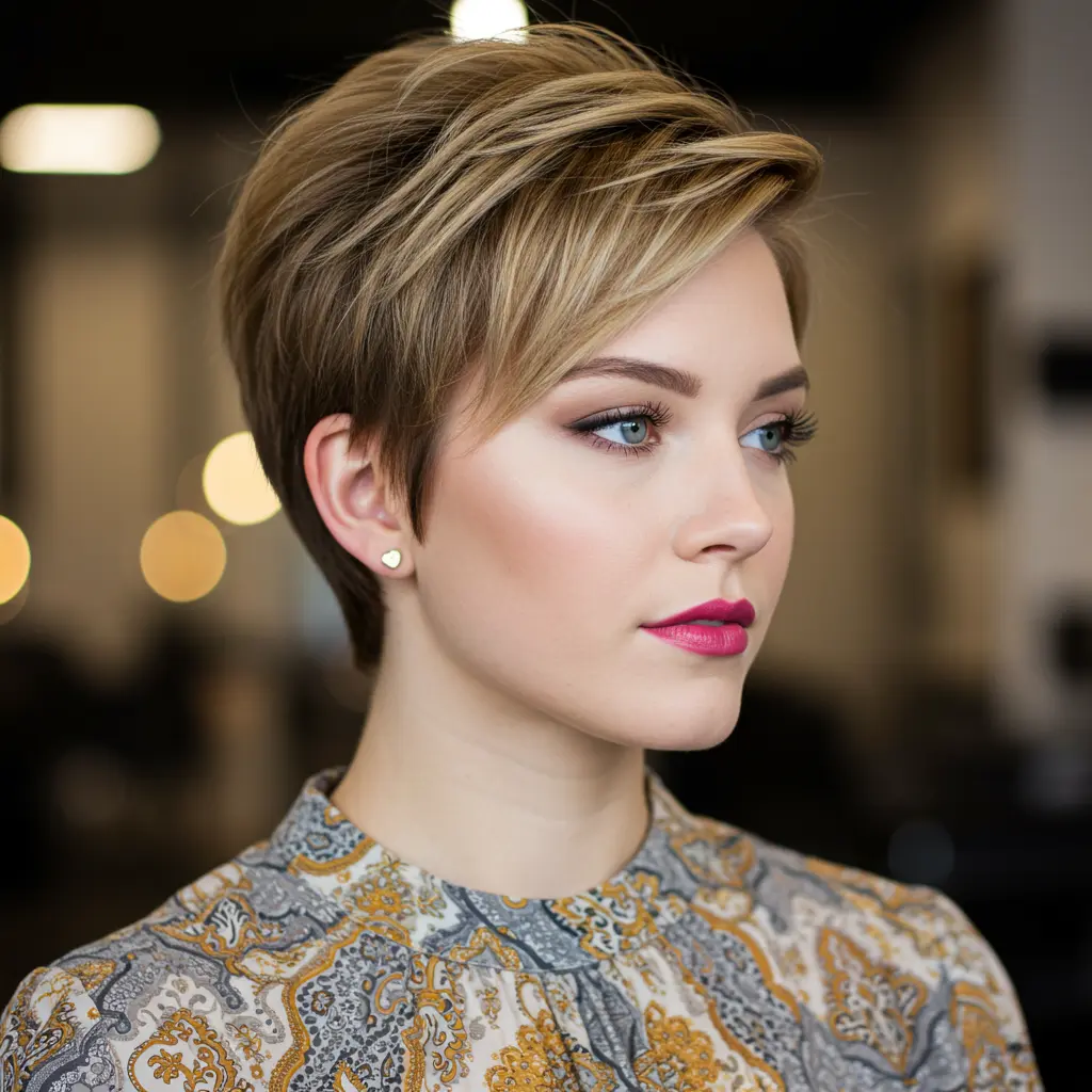 #18 Long Pixie Cut for Straight Hair