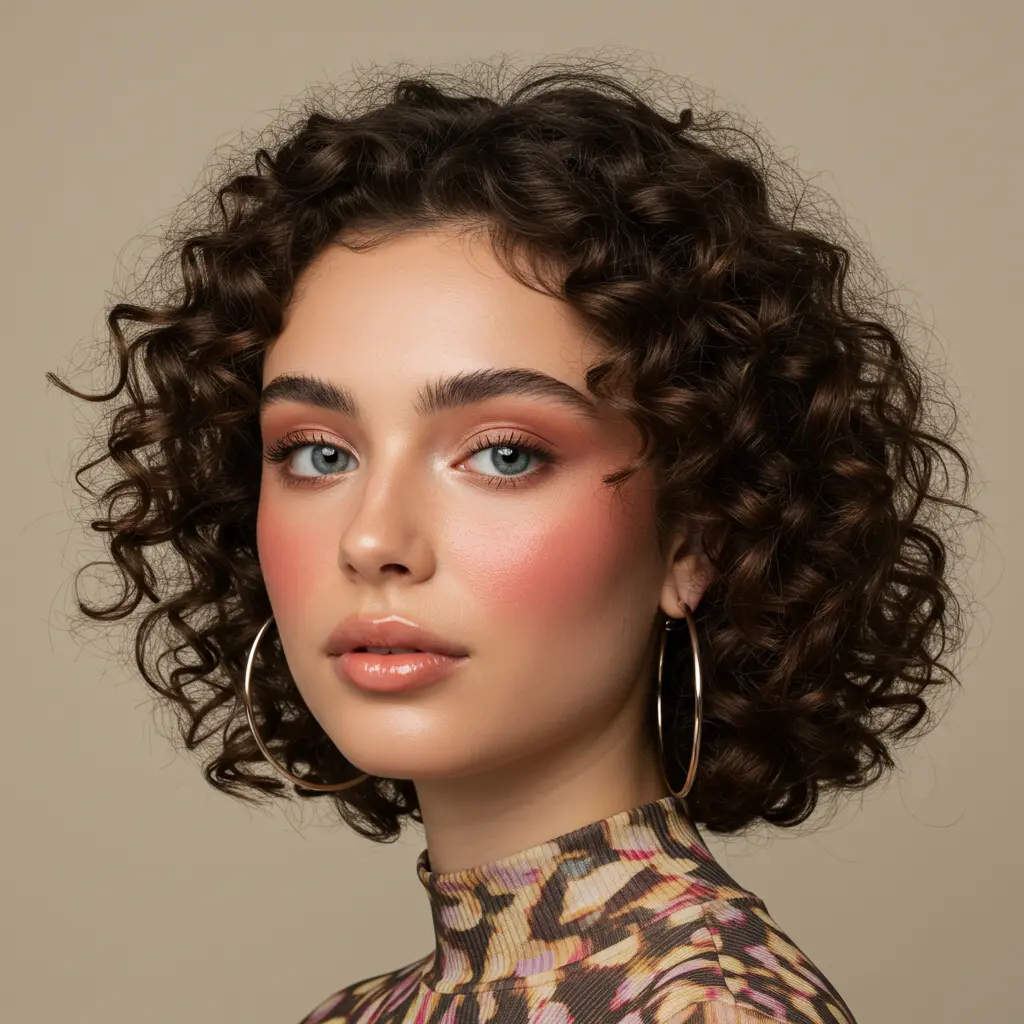 Butterfly Haircut for Short Curly Hair