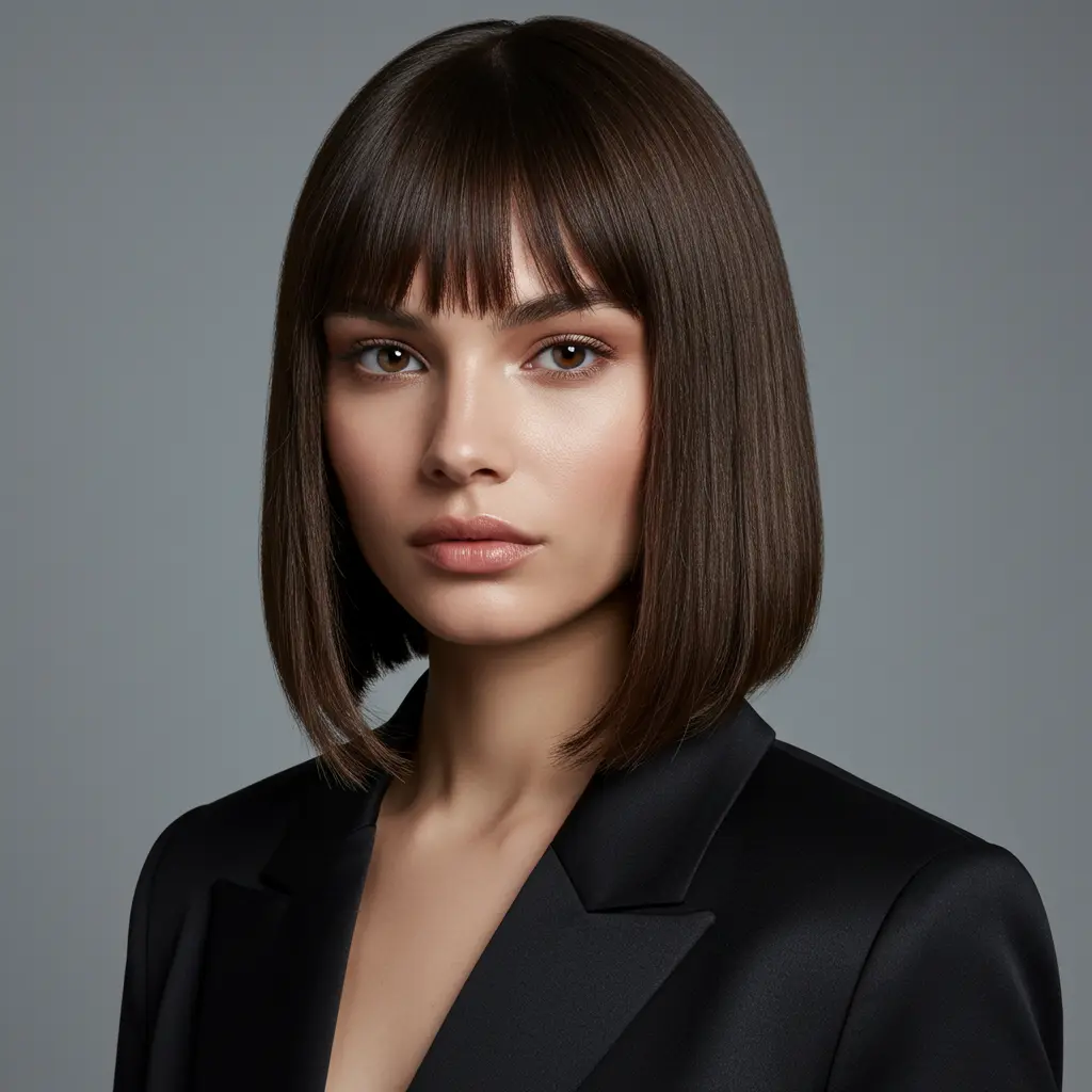 Glossy Blunt Bob