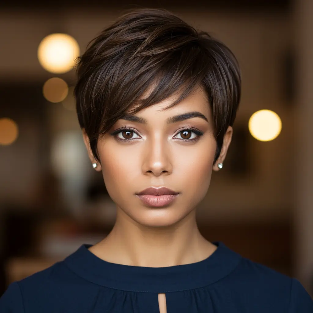 #23 Layered Long Pixie for Fine Hair