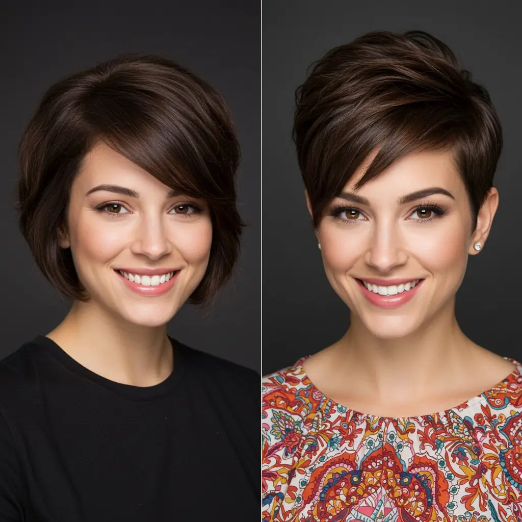 Asymmetric Lixie Cut for Thick Hair