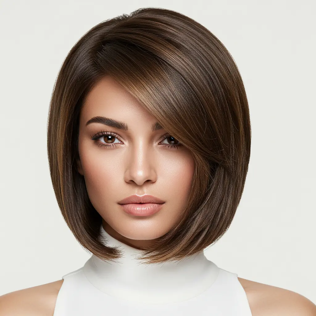 Sun-Kissed Caramel Stacked Bob