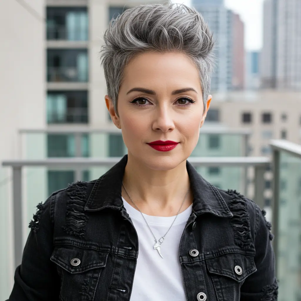 #7 Funky Pixie Cut with Tousled Texture