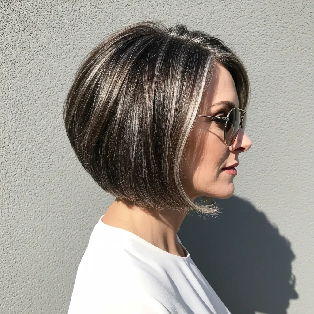 Sleek Chic Angled Bob