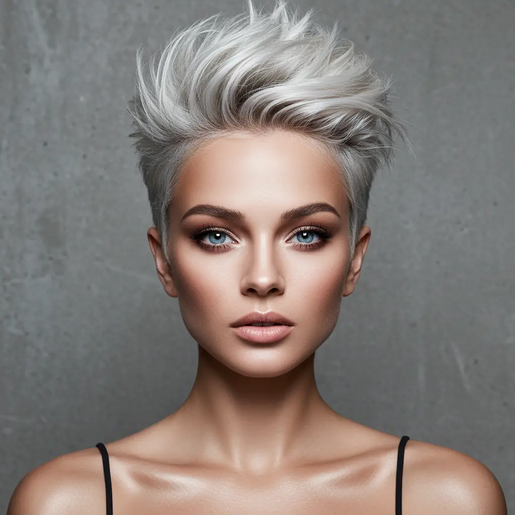 Textured Platinum for Thick Hair