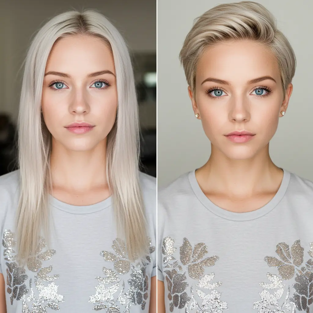 Thin Pixie with a Side Part