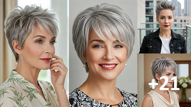 21 Best Gray Hair Pixie Haircuts for a Bold New Look