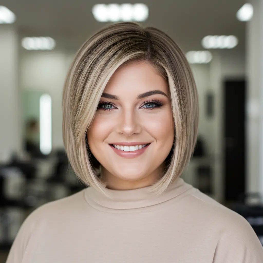 #1 Bob Hair for Chubby Face