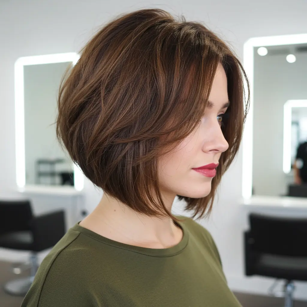 #10 Chin Length Bob for Thick Hair