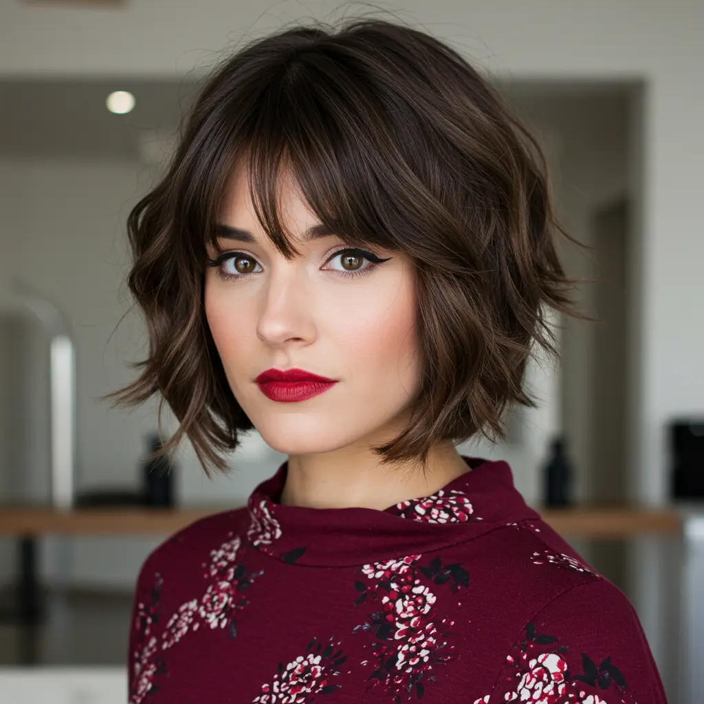 #10 Layered Bob For Thick Hair
