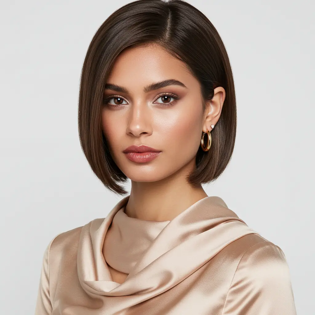 #10 Tucked Behind the Ear Straight Bob