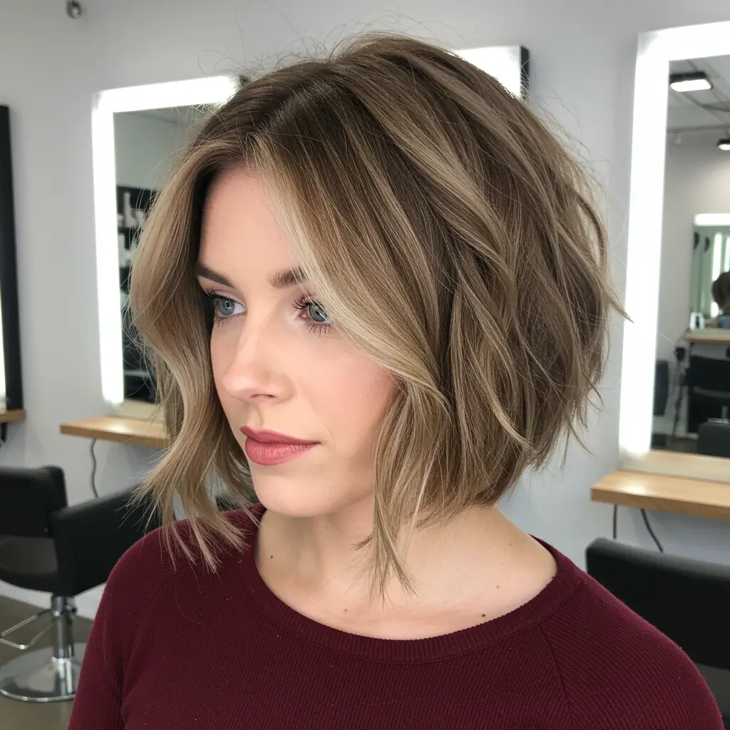 #11 Center Part Chin Length Bob with Soft Texture